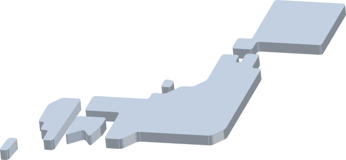 日本地図のイラスト