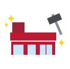 店舗転用のイラスト